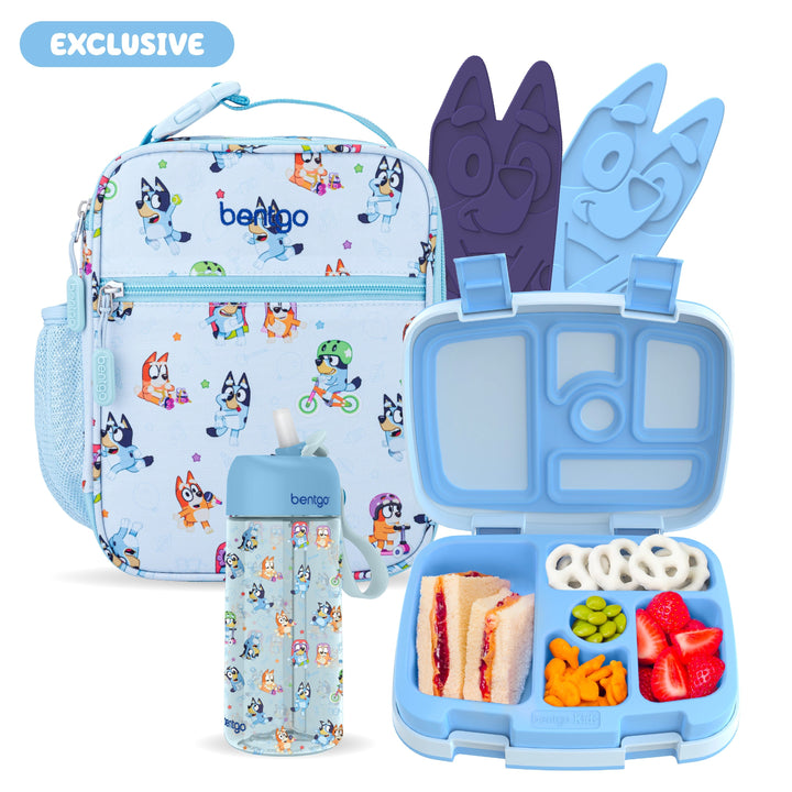 Bentgo + Bluey Kids Prints 5-Piece Lunch Box Set U3
