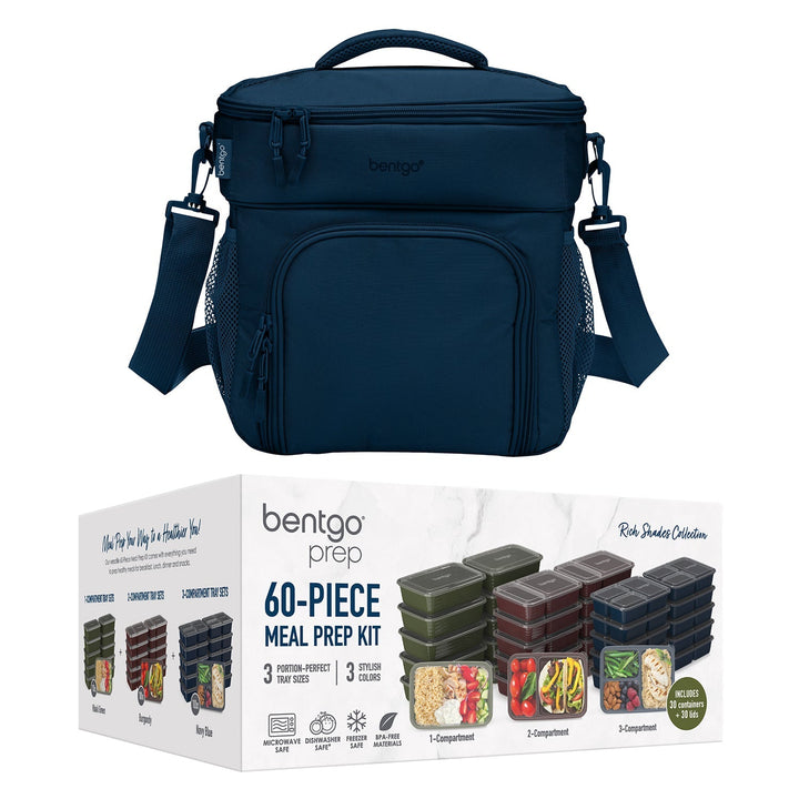 Bentgo Prep Deluxe Bag & 60-Piece Meal Prep Container Set P3