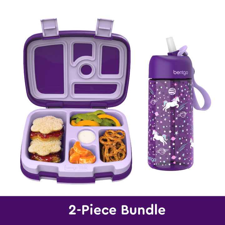 Bentgo Kids Prints Lunch Box & Water Bottle R2