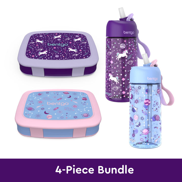 Bentgo Kids Prints Lunch Boxes & Water Bottles Z4